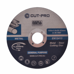 Tarcza do cięcia metalu 125x1mm PRO - 10sztuk