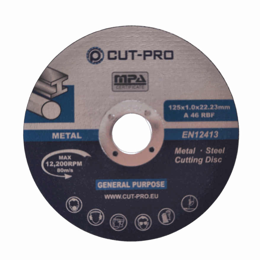 Tarcza do cięcia metalu 125x1mm PRO - 10sztuk