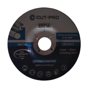 Tarcza do szlifowania metalu 125x6mm PRO - 5szt