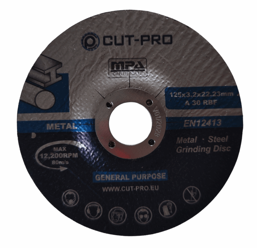 Tarcza do szlifowania metalu 125x3mm PRO - 5szt