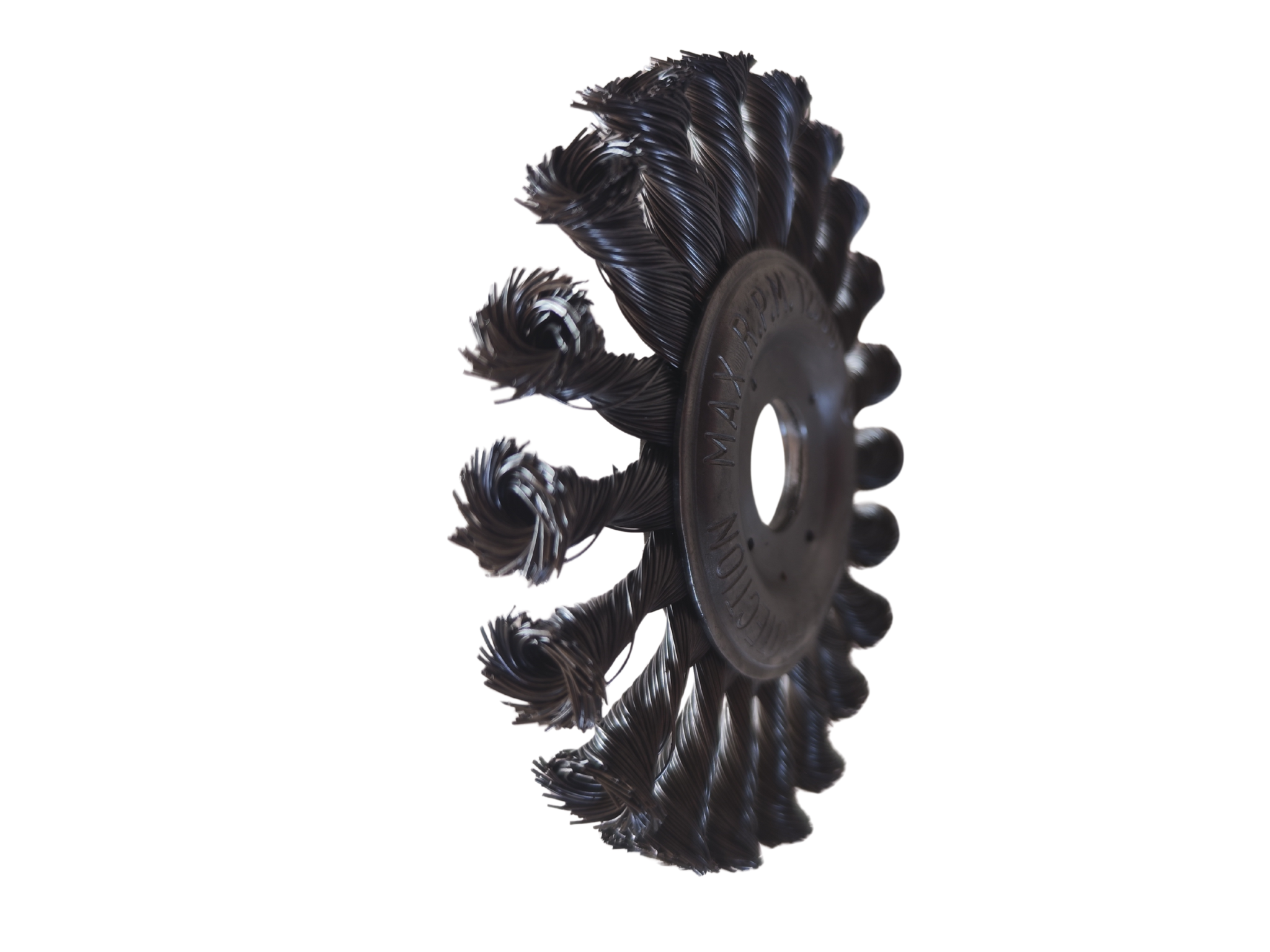 Szczotka tarczowa druciana pleciona fi 125mm PRO - obrazek 2